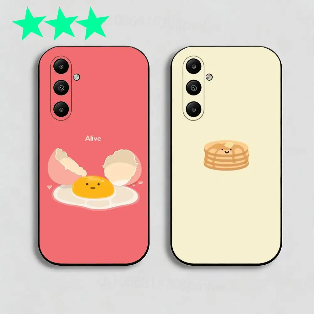 Kawaii Food Character Series Phone Case for Samsung Galaxy A73,23,53,33,24,72,22,52,32,54,A34 Soft Cover