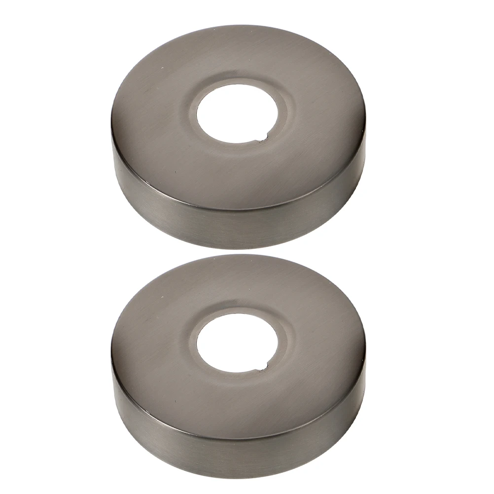 

2pcs Shower Head Arm Cap Stainless Steel Extended Flange Cover Replacement For Shower Bath Hair Wash Gap Covering Plate