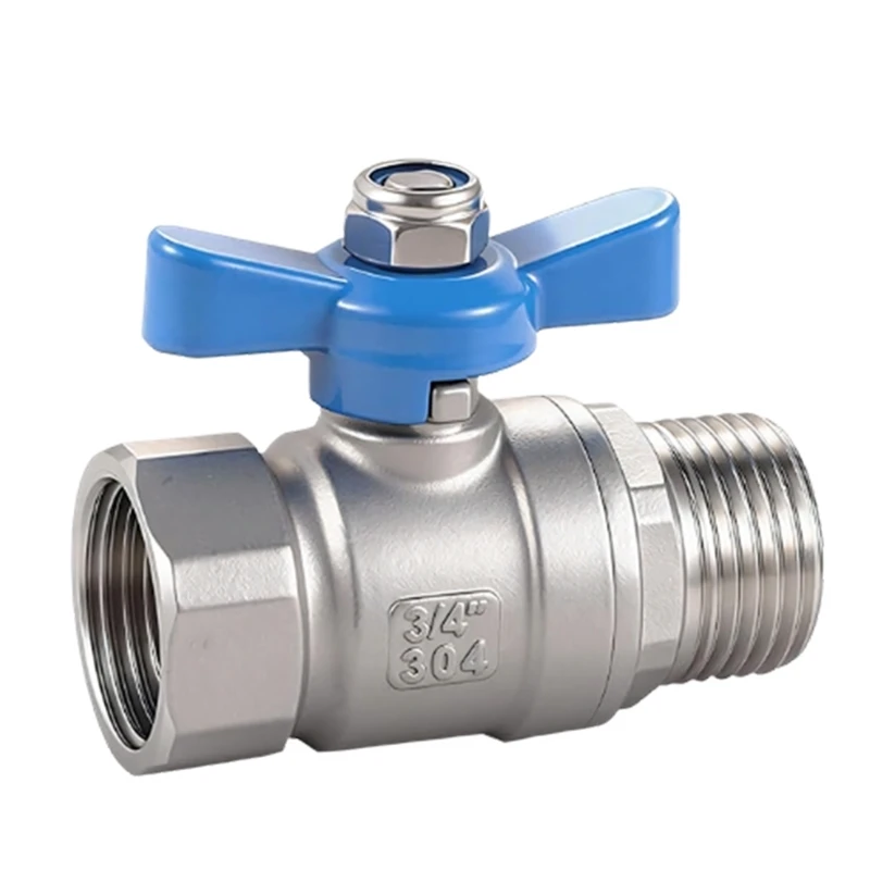Large Diameter 304 Stainless Steel Ball Valves 3/4 Inch Suitable For Maximumly Water Flows Control Lawn Sprinkler Systems