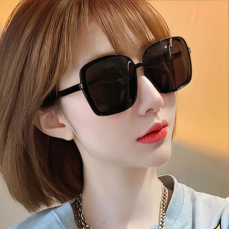 2024 New Oversized Rectangle Sunglasses Women's Fashion Square Sun Glasses Men's Classic Vintage Eyewear UV400 Oculos De Sol