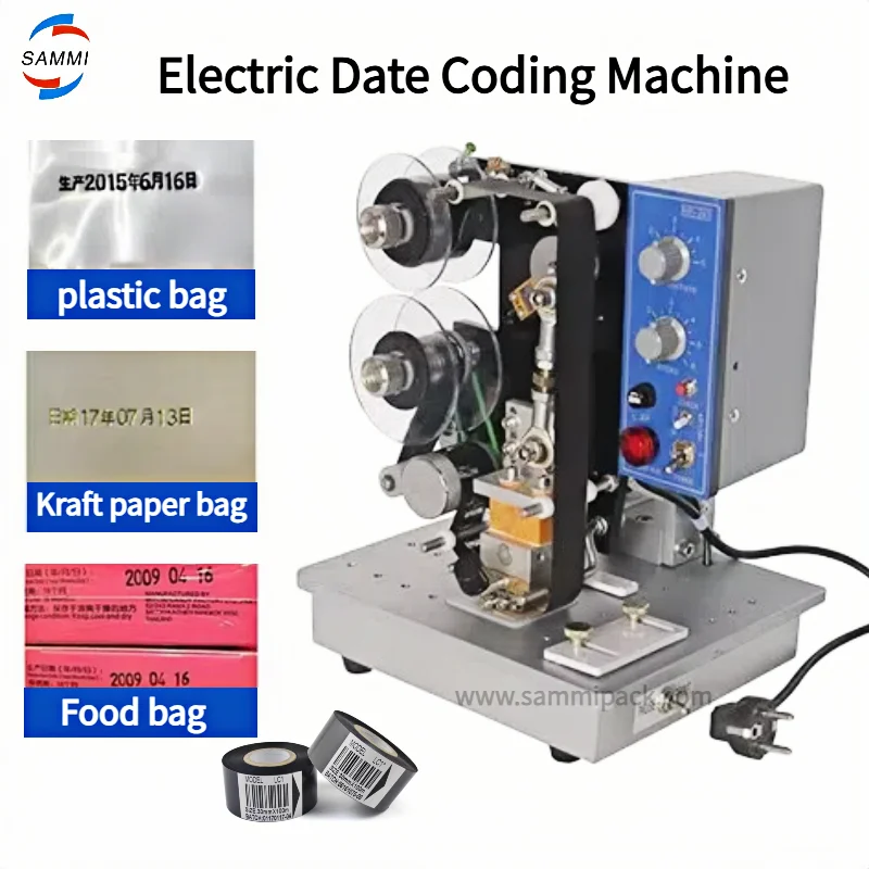 

Best Selling Electric Ribbon Coding Machine Batch Printing Machine Date Coder For Plastic/Aluminum Foil/Kraft Paper Bag