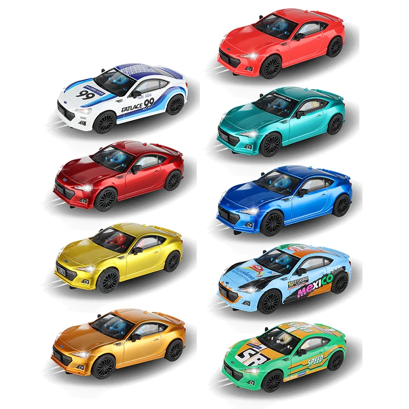 Coche de Juguete Analógico a Escala 1:32 AGM BRZ Compatible con Scalextric Carrera Evolution y la Mayoría de las Pistas de Carreras 1:32 para Niños y Adultos