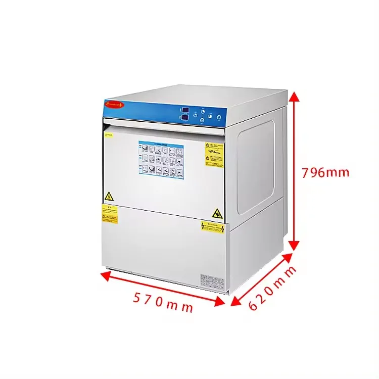 High Capacity Ultrasonic Dishwasher Commercial High Temperature Antivirus Countertop Automatic Restaurant Dish Washing Machine
