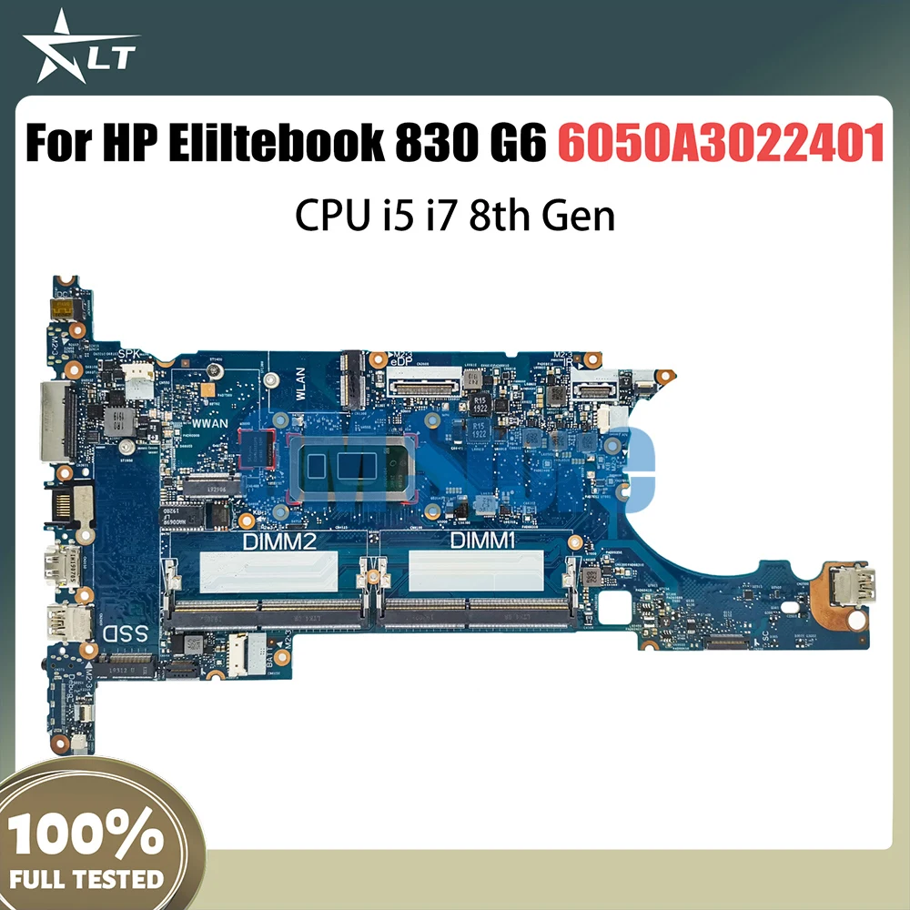 

Laptop Motherboard For HP Eliltebook 830 G6 L60635-601 L60637-601 L60634-601 Computer Mainboard i5 i7 8th CPU 6050A3022401