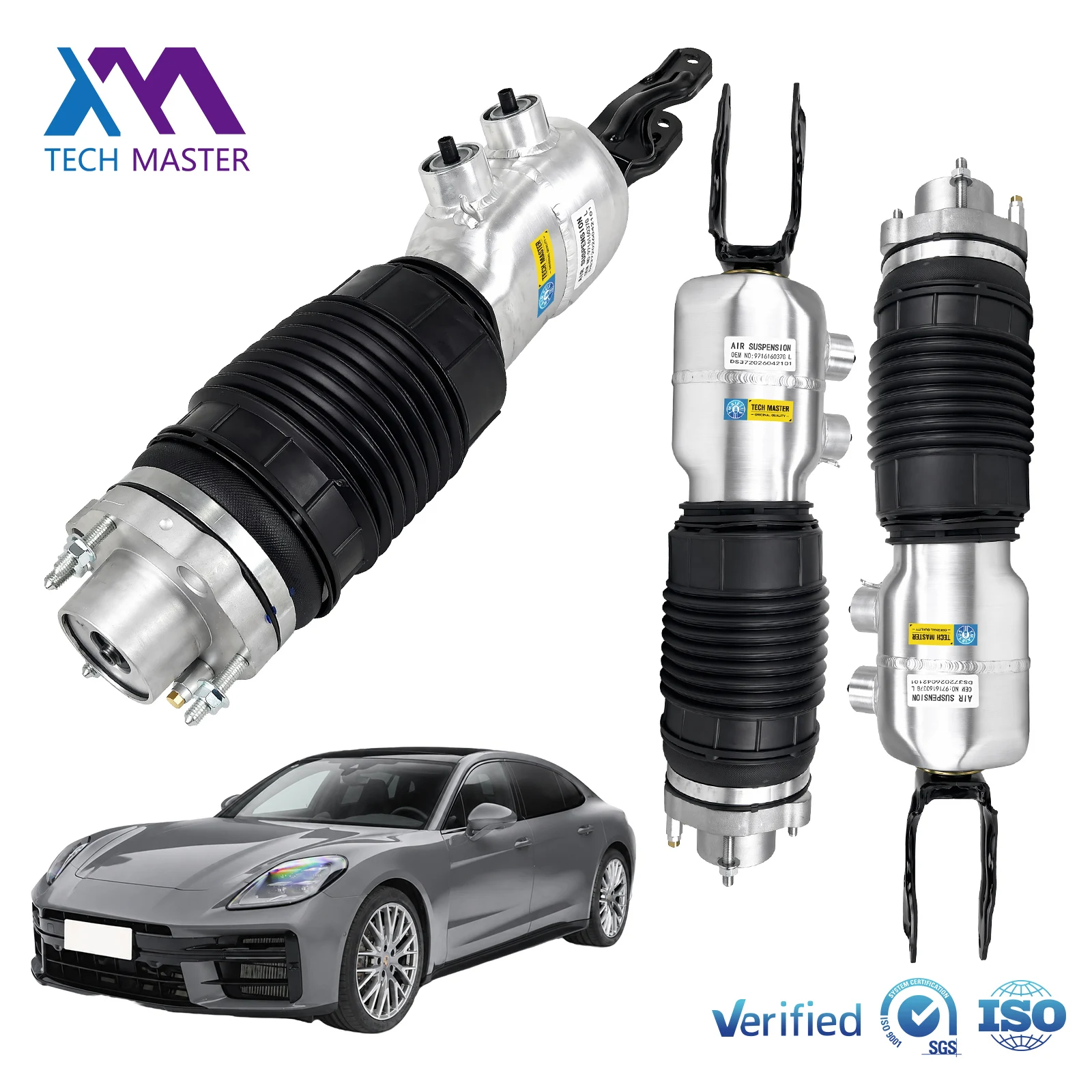 971616037 Front Left Air Suspension Shock Absorber For Porsche Panamera 971 Bentley Flying Spur Continental GT 2018-2025 Strut