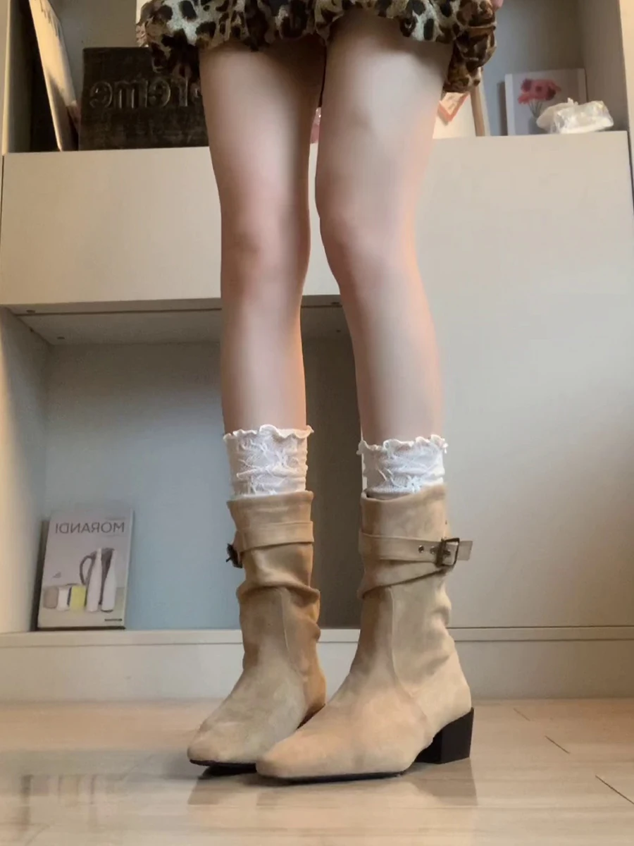 bottes-amincissantes-retro-western-bleues-plissees-a-bout-carre-en-cuir-veritable-bottes-vintage-tendance-pour-femme