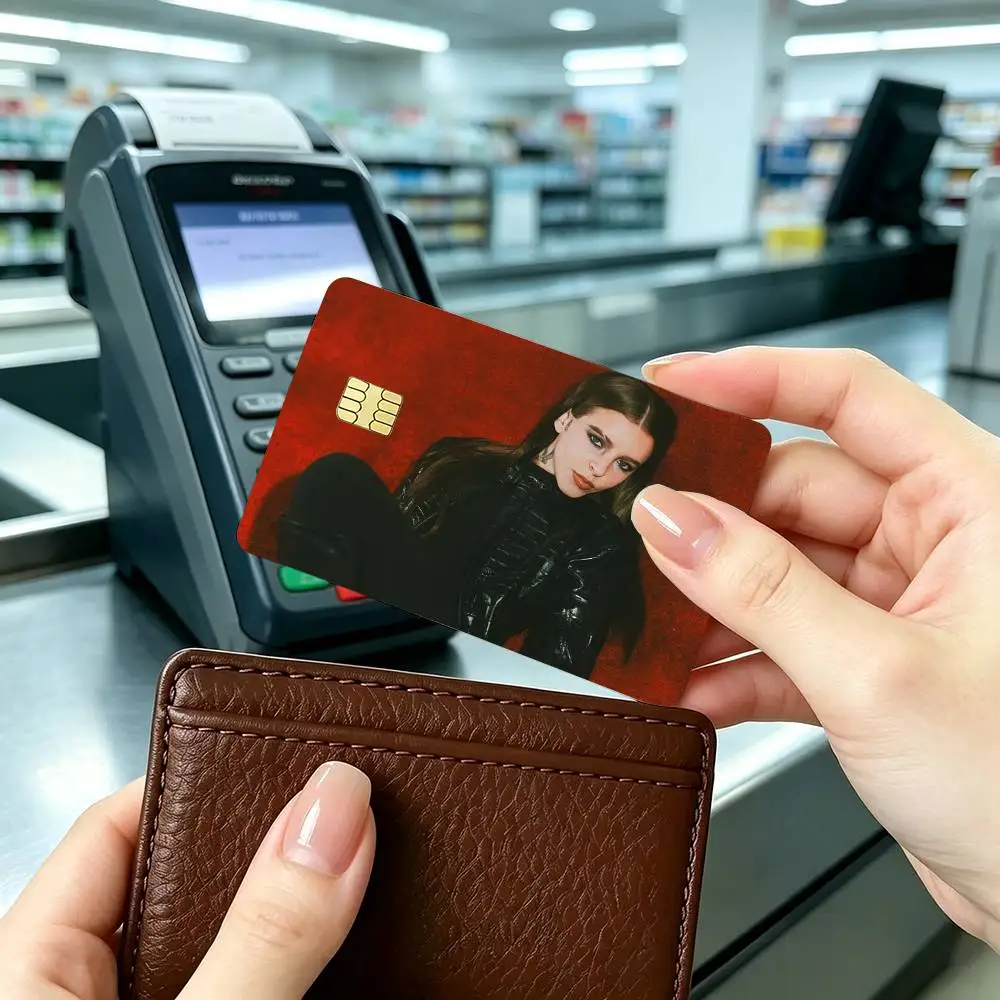 Singer Y-Young Miko  Credit Card HD Stickers Small Chip Waterproof Sticker Game Card Decal Gift