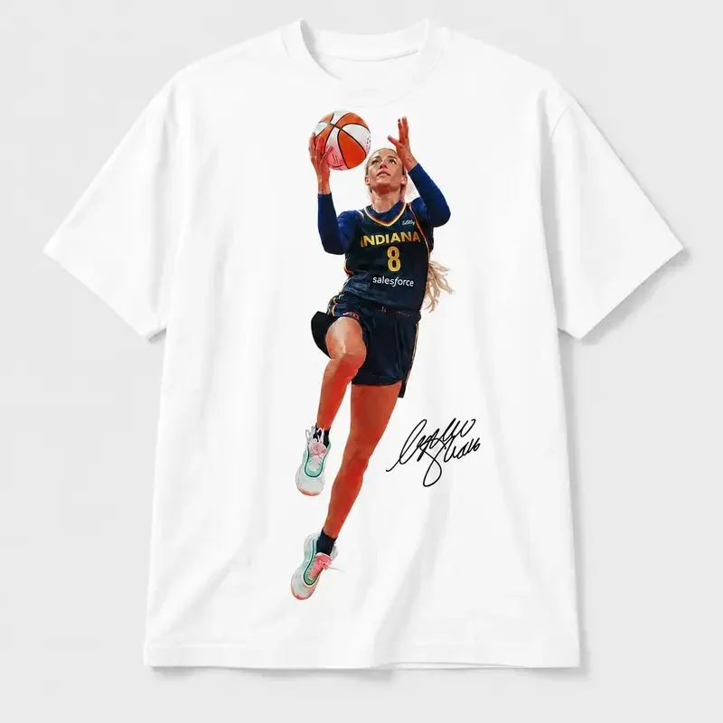 Men's Sophie Cunningham Point Unisex Short-Sleeve Casual Graphic T-Shirt - Artwork Tee, Fitted Cut, Foldable Tee, Casual Campus Clothes, All-Season Wear, Comfortable Everyday Top