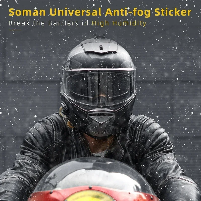 

Soman motorcycle helmet anti-fog sticker full helmet lens anti-fog sticker helmet universal accessories