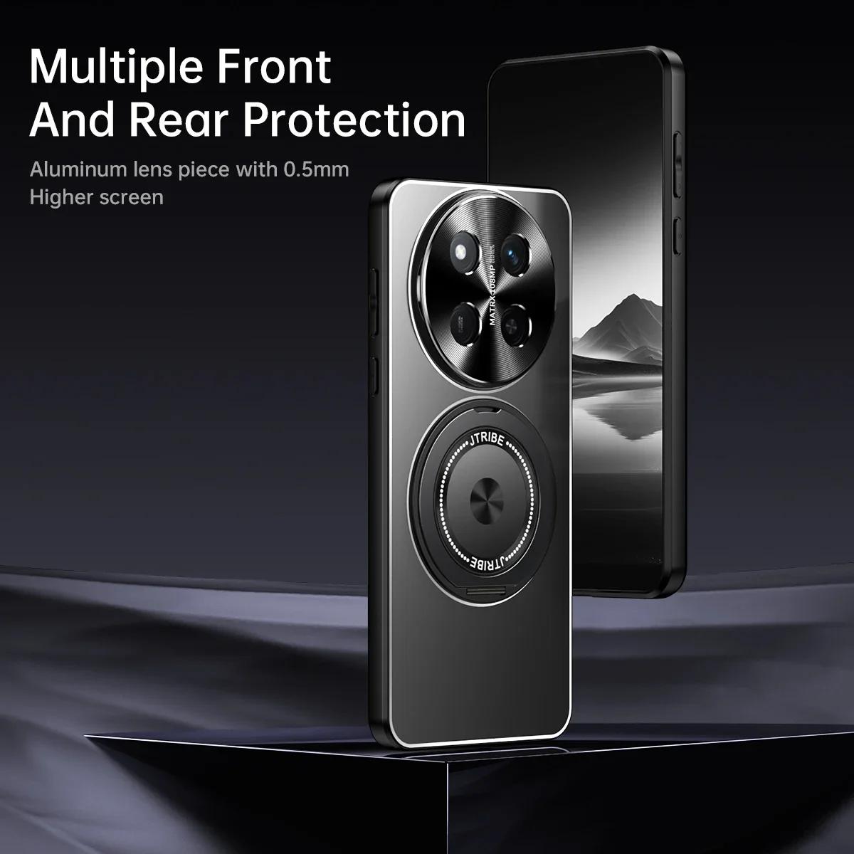 حافظة هاتف مغناطيسية لهاتف Honor 300 200 Pro Magic 7 Lite 6 Pro X9C الذكية الصلبة غير اللامعة مع حلقة غطاء خلفي واقي مغناطيسي