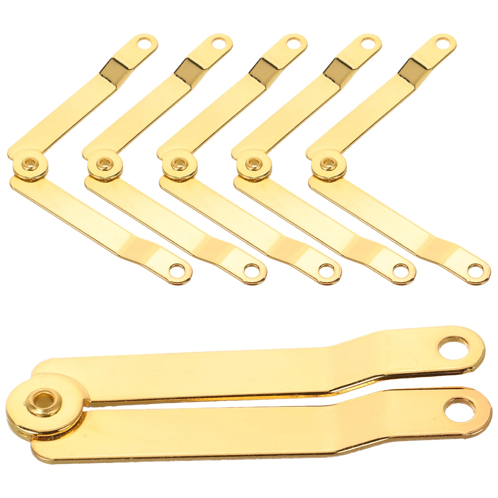 

6pcs Hinges Iron Gift Box Wood Toy Jewelry Chest Lid Support Heavy Duty Hinges for Boxes Long Lasting Easy Install Wide Use
