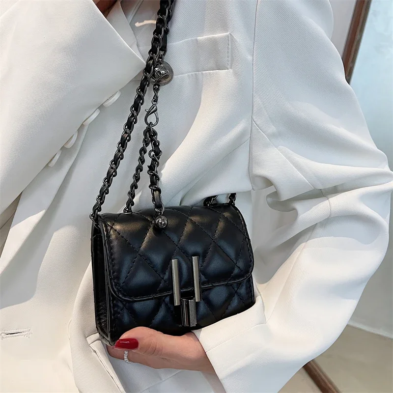 Designer Bag Luxury Women Crossbody Bag Diamond Lattice Handbag Ladies Cosmetic Satchels Black Shoulder Wallet Mini Bag 2024