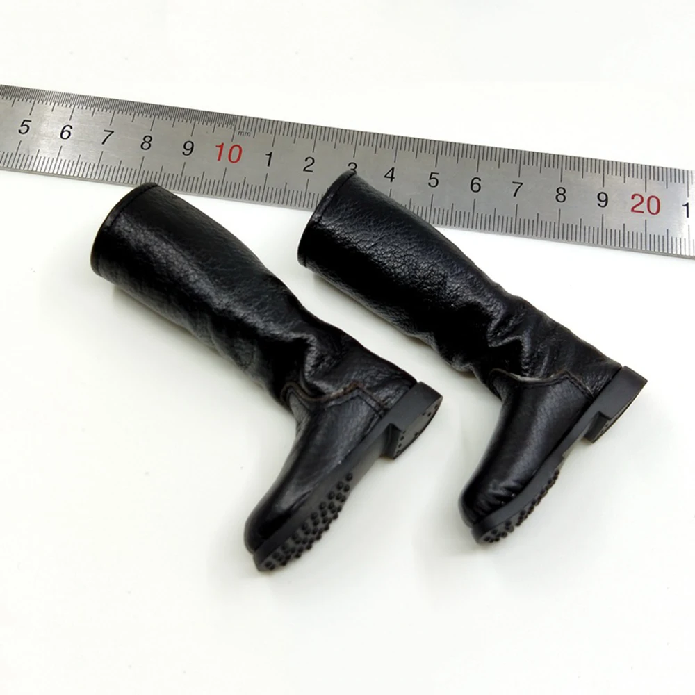 

YIBO 003 Toys 1/6 Model Asia New Military Army Wu Chang Revolution New Era Black Leather Boot Shoe For 12inch Body Collect