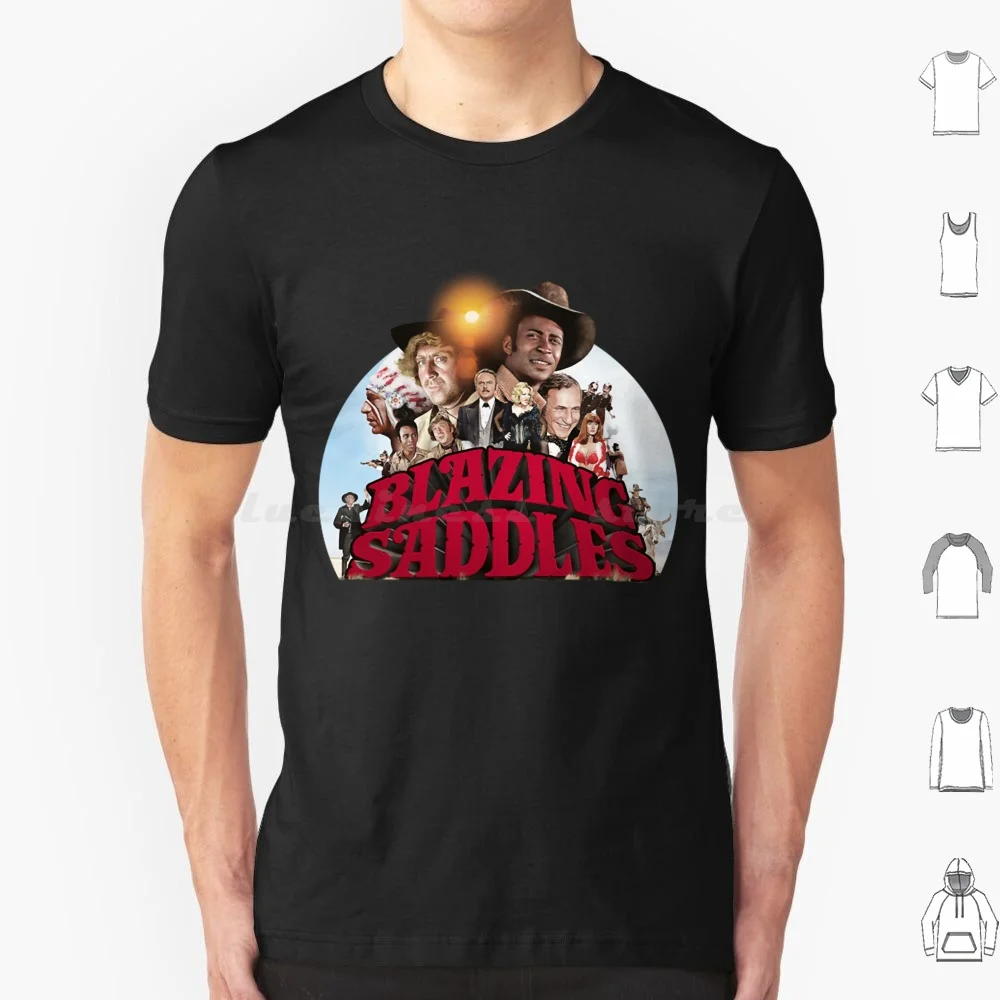 Blazing Movie Saddles ( 10 ) 2 V-Neck Unisex T Shirt Cotton Men Women DIY Print Blazing Saddles Blazing Saddle 80s Movies 90s