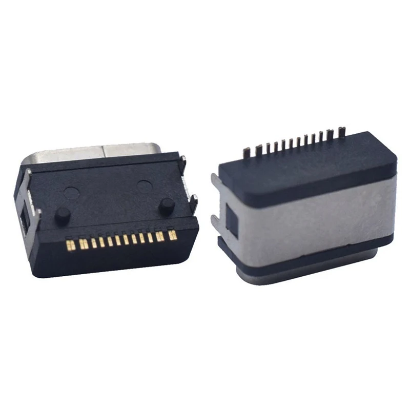 1/5/10Pcs TYPE C 16Pin Waterproof Female USB Jack Dock Waterproof USB Socket Jack DIY Power Charging Connector Port