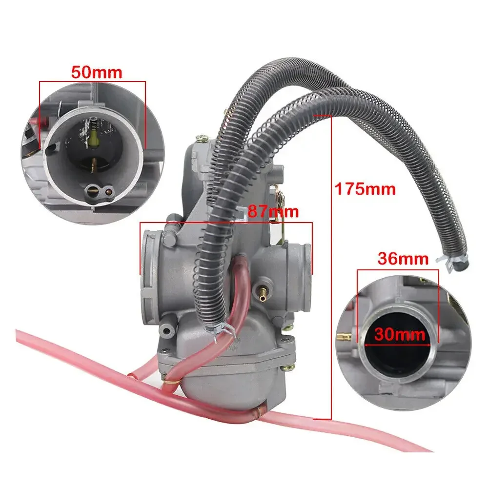TM30-8006 30mm Flat Slide Smoothbore Carb Carburetor For YAMAHA DT200WR DT200S MOTORCYCLE SCOOTER QUAD
