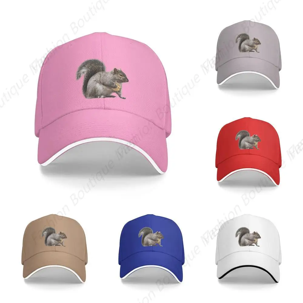 

Hot-Selling Cute Squirrel Hat Cowboy Cap Unisex Sandwich Caps Trucker Hat Men Women Outdoor Sport Travel Sun Visor