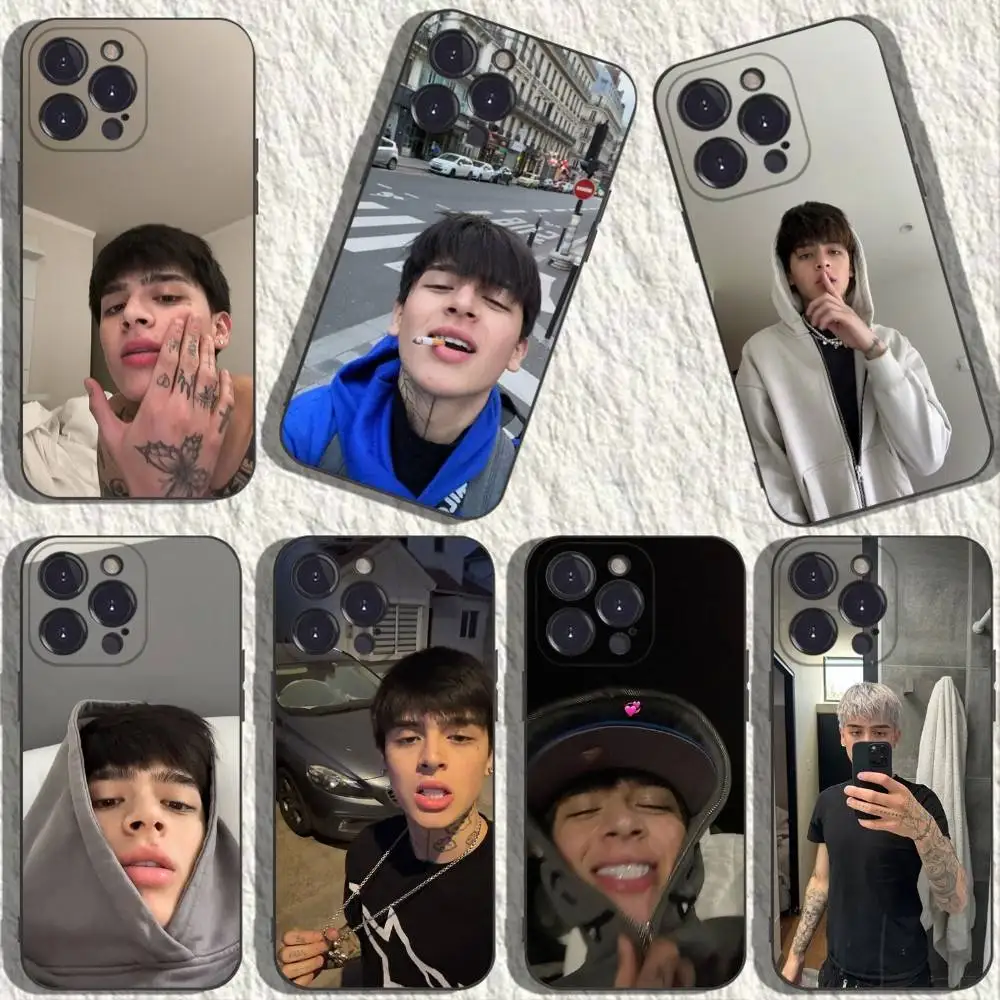 

Singer Max Valenzuela Phone Case For iPhone 17,16,15,14,13,12,11,Plus,Pro Max,XS,X,XR,SE,Mini,8,7,Soft Silicone Black Cover