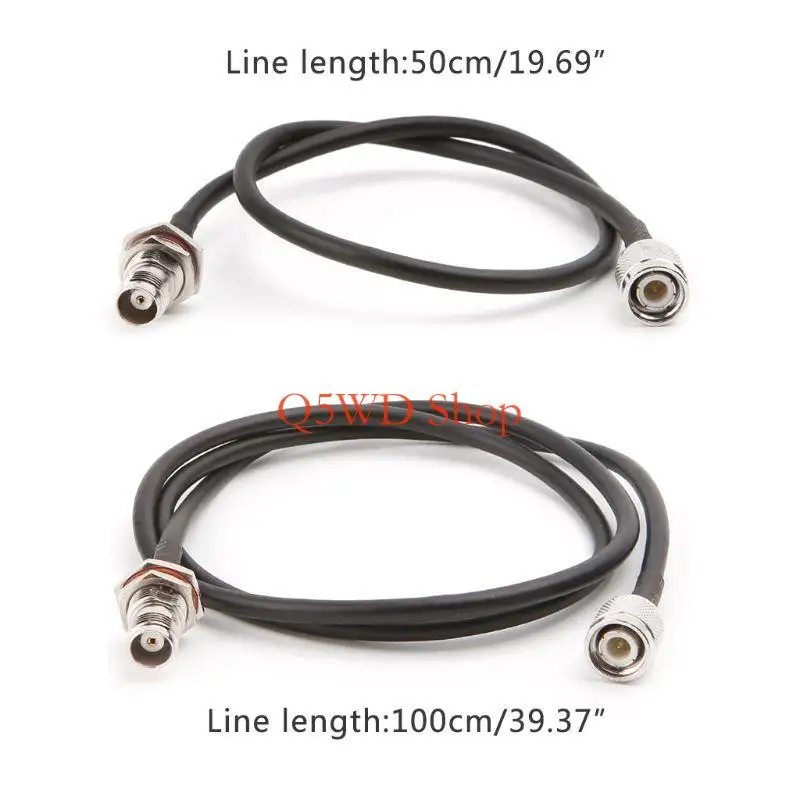 Q5WD TNC Male to TNC Female RG58 Pigtail Cable RF Cables Wireless Cables #6