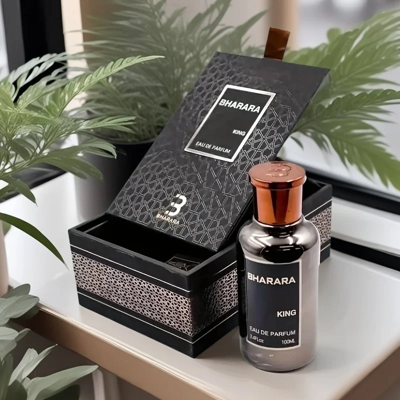 Bharara King Eau de Parfum for Men, Warm Woody Notes, 3.4 Fl Oz, Great Holiday Present