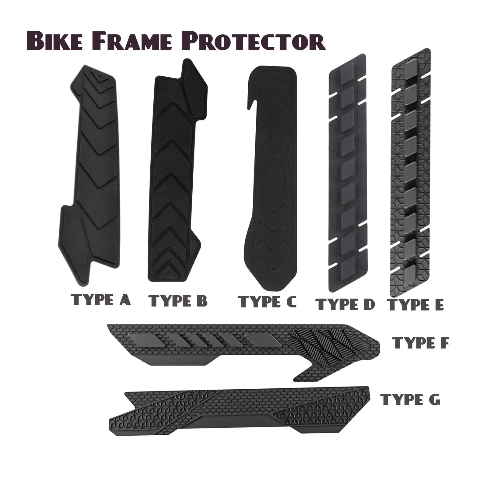 

Bike Chain Stay Frame Protector Guard Protect Tape Frame Protection,Mountain Bike Chain Fork Top Down Tube Protection Accessorie