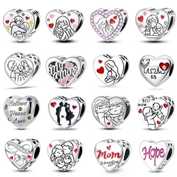 New 925 Sterling Silver Romantic Heart Series Charms Beads Fit Qikaola 925 Original Bracelet DIY Mother's Day Jewelry Gifts