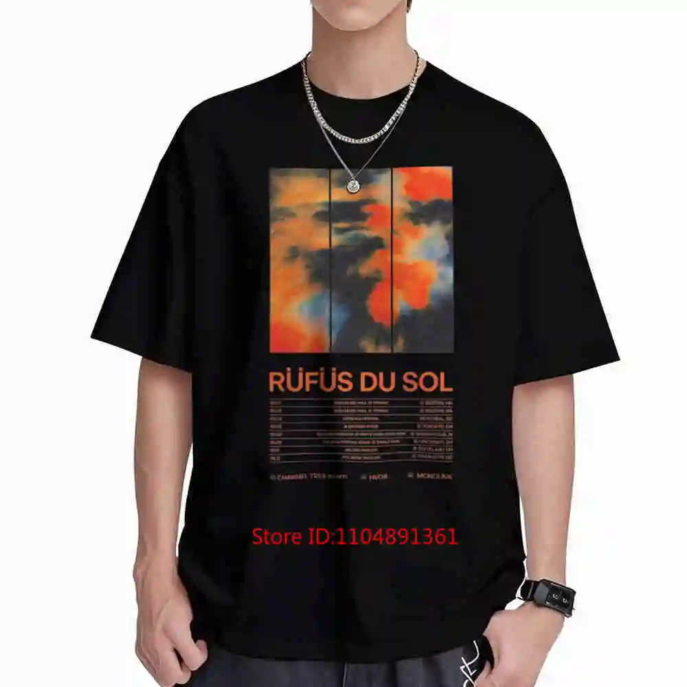 Rufus Du Sol Summer Tour Short Sleeve Tee 100% Cotton T-Shirt
