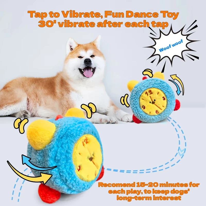 

Плюшевый вибрирующий шарик, игрушка для собаки со звуком, интерактивная игрушка для собаки, жевательная игрушка для собак, игрушка для собак, подходит для щенка Тедди корги