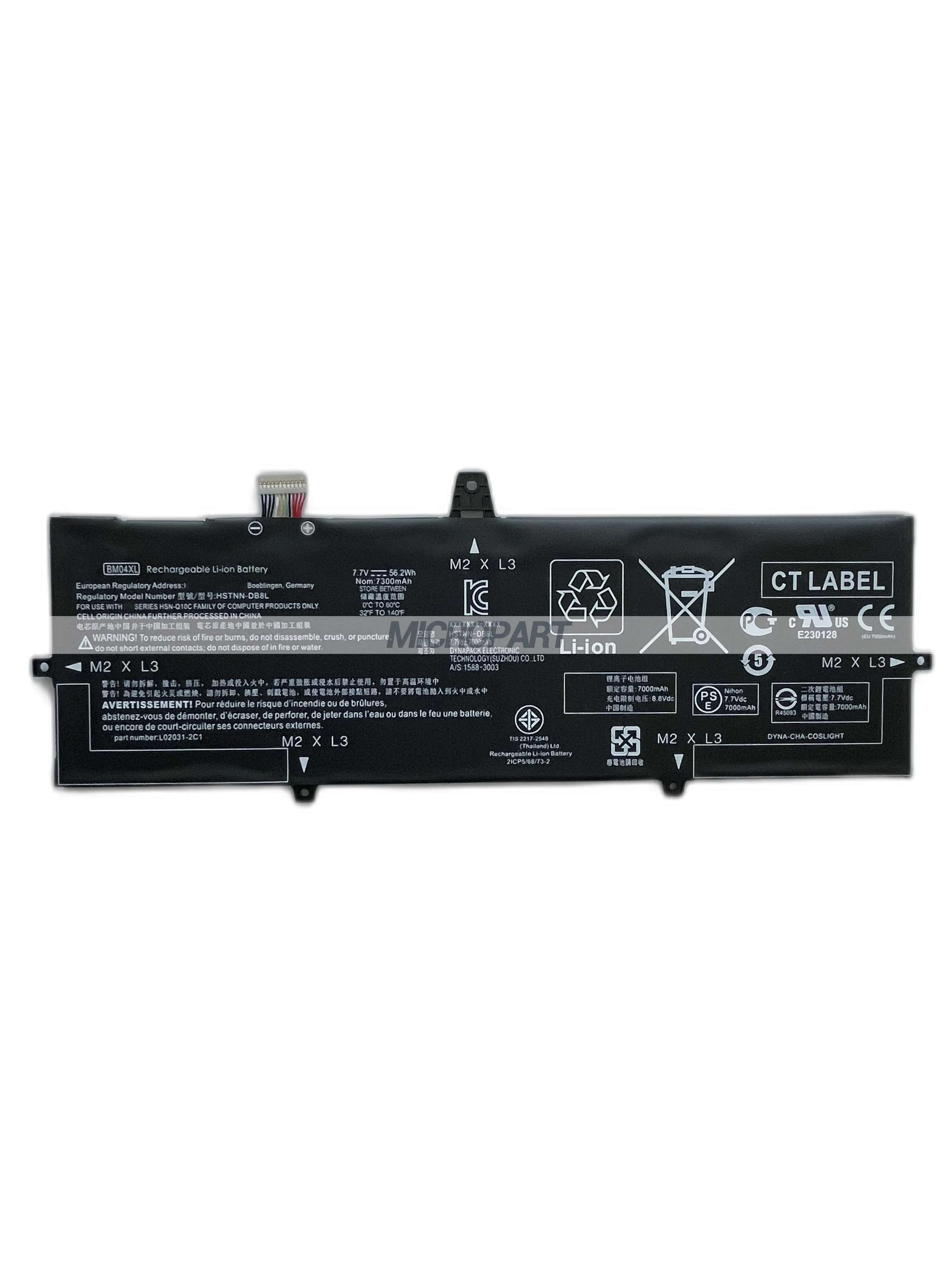 HP BM04XL L02031-241 ​HSTNN-DB8L Laptop Battery Replacement for EliteBook x360 1030 G3 ProBook x360 440 G1 Long Battery Life