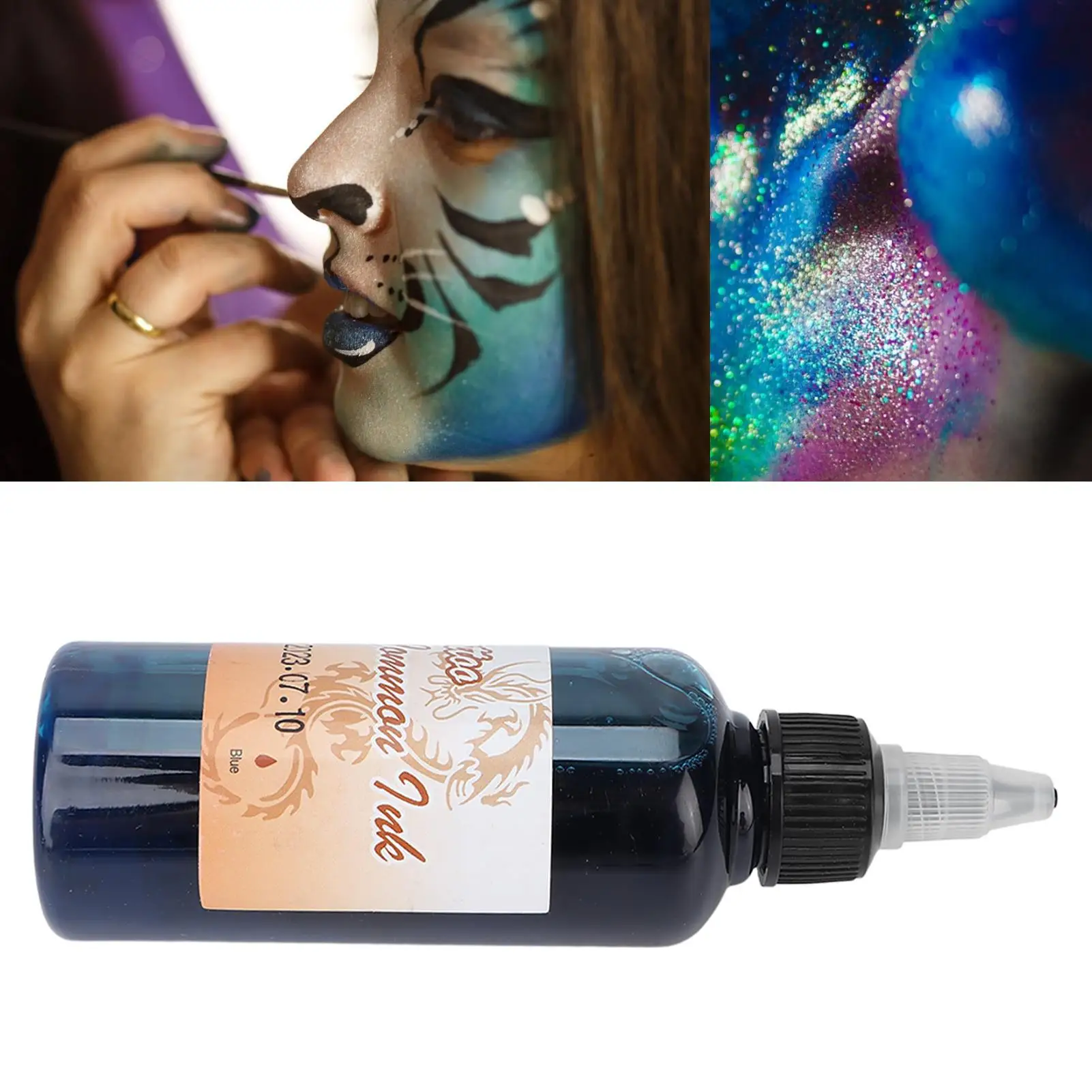 طلاء جسم مطفي بخاخ للمكياج ذاتي الصنع ، وشم مؤقت ، حبر طلاء للوجه ، مثالي للأداء المسرحي والمهرجانات ، من من من من من من من من من من من من من من من من من من من من من من من من من من البخاخة
