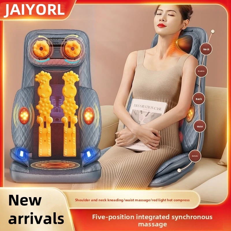

Back Massager with Heat Shiatsu Seat Cushion Flexible Nodes Massage for Full Back Massage Chair Pad Chair for Office Home Use