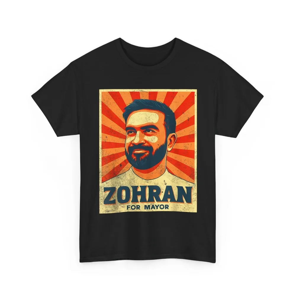 Zohran Mamdani for Mayor Merch Printed Shirt Zohran Mamdani Support T-Shirt Retro Men Women Casual Streetwear Fashion Cotton Tee