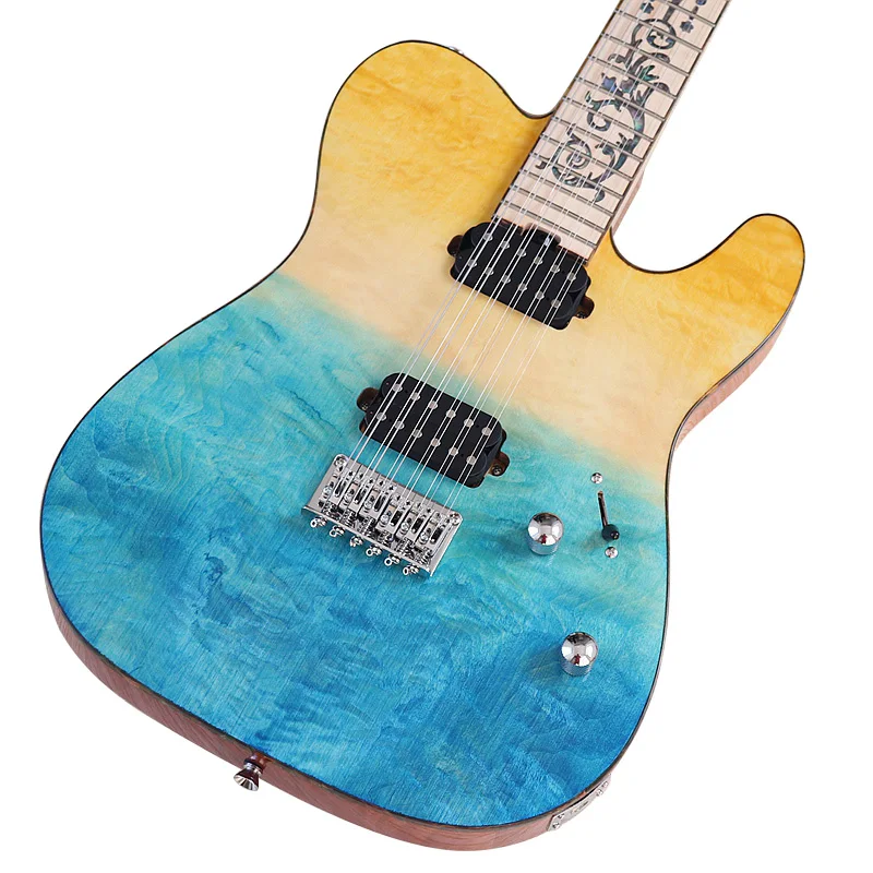 Gradient Color 12 Strings Electric Guitar 39 Inch High Gloss Electric Guitarra Solid Okoume wood Body Fast Delivery