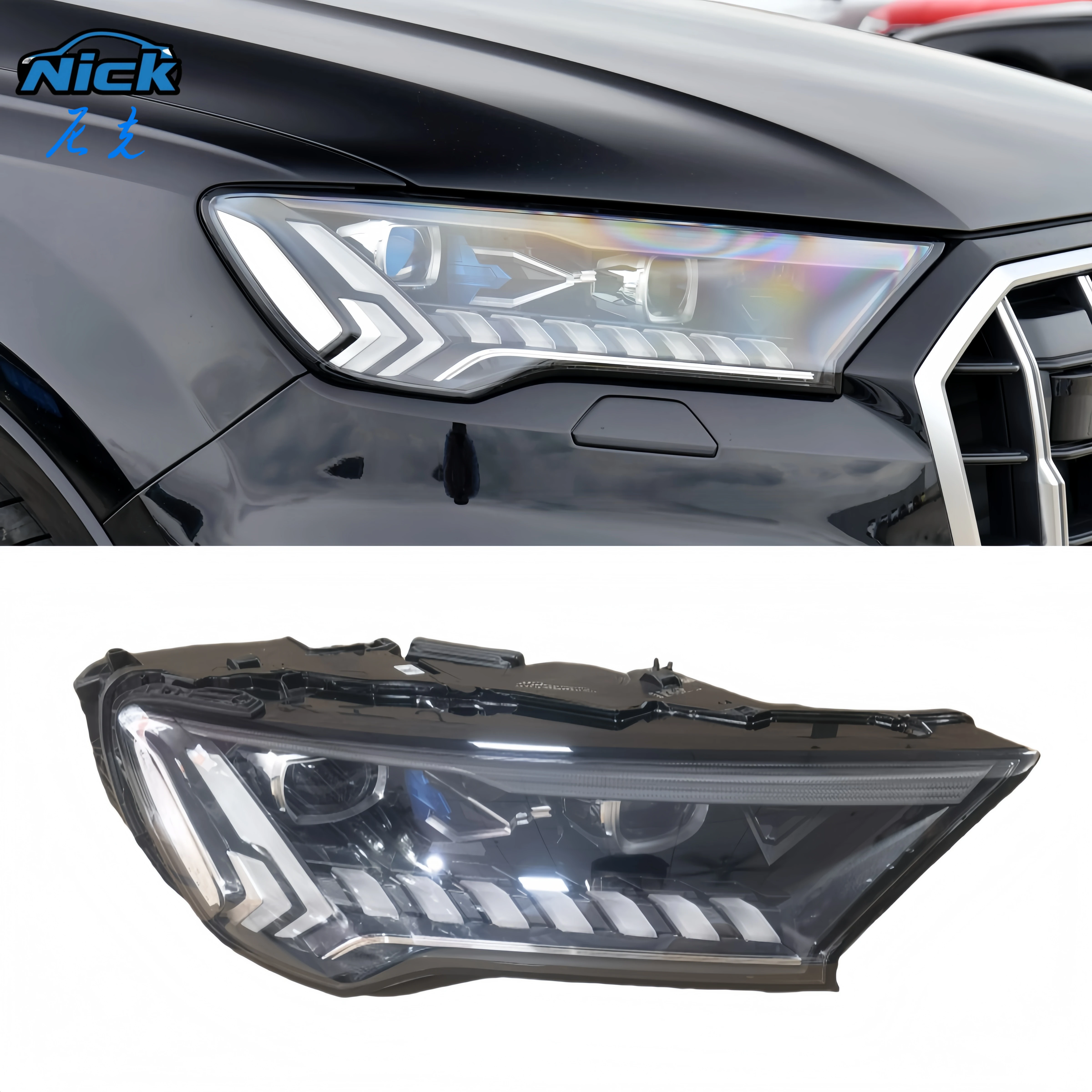 

Original Car Light Accessories Q7 Laser Headlight Assembly for Audi Q7 2020-2023 Laser Headlamp Upgrade From LED to Laser