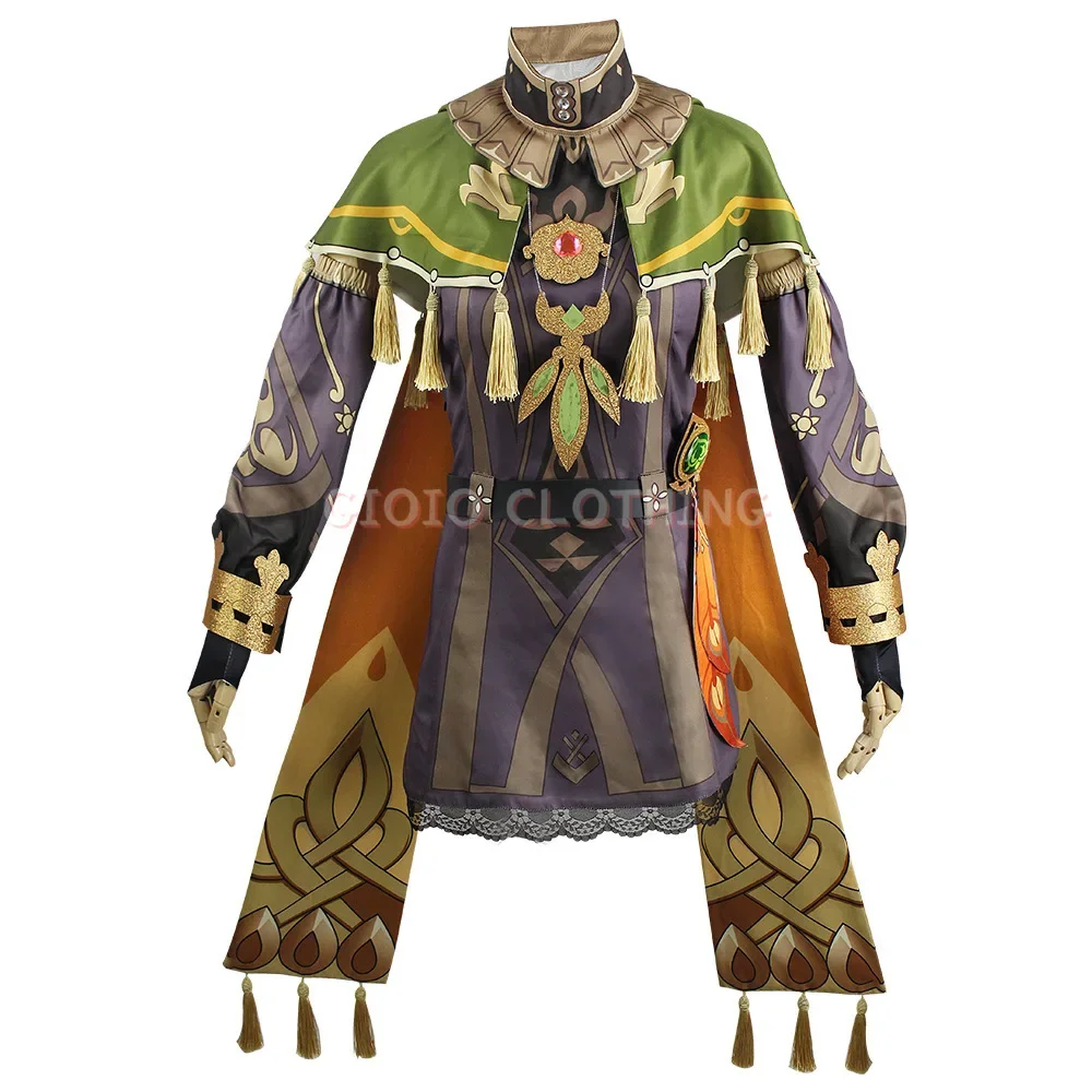 

Genshin Impact Collei Cosplay Costume Adult Carnival Uniform Anime Halloween Party Costumes Wig Masquerade Women Game