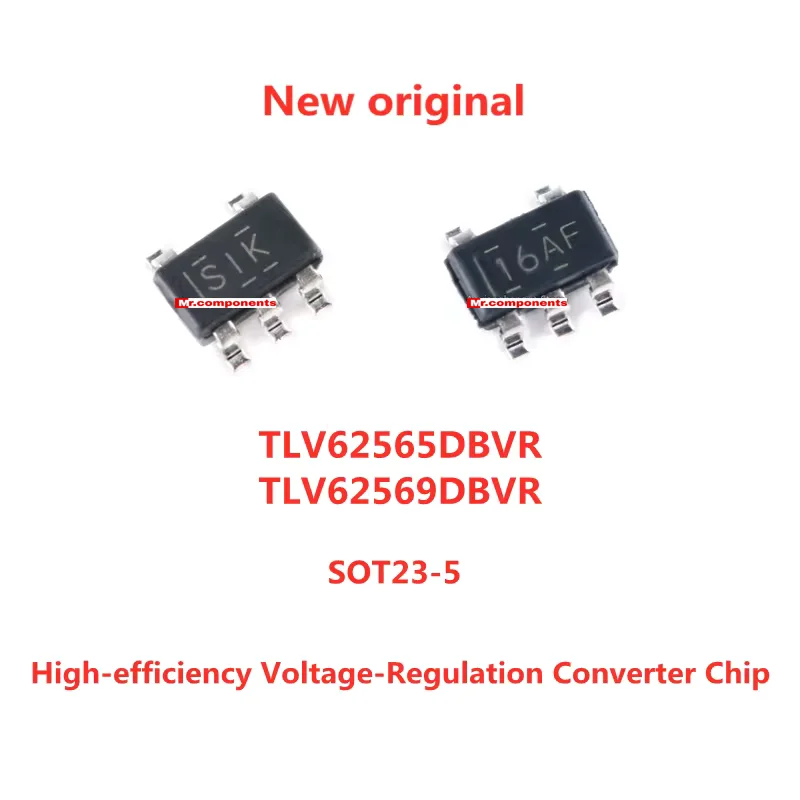 10PCS TLV62565DBVR TLV62569DBVR SOT-23-5 1.5A/2A High-efficiency Voltage-Regulation Converter Chip New