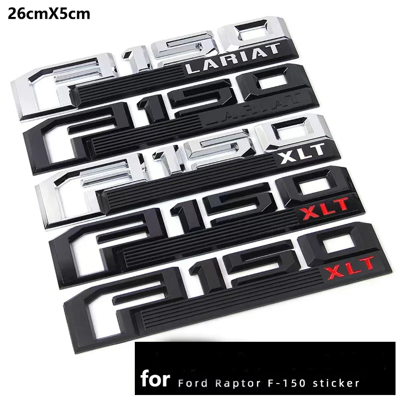 Pegatina ABS 3D F150 para camioneta Ford Raptor F150 Lariat XLT, pegatina ABS modificada