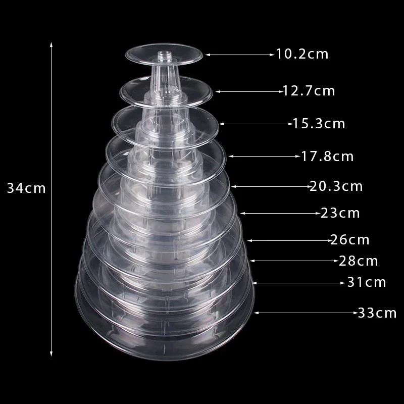حامل برجي ماكارون مستدير ، رف عرض الحلويات ، حامل شجرة كب كيك ، صينية لحفل الزفاف ، أدوات تزيين كعكة عيد الميلاد ، 4 طبقات ، 6 طبقات ، 10 طبقات