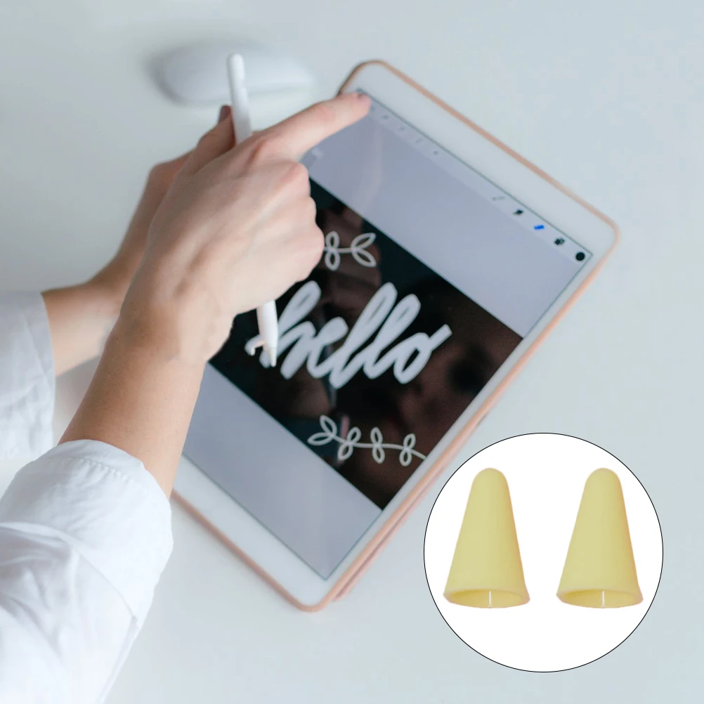 

12PCS Tip Cover for Protector Case Pencil 1 2 Soft Durable Silicone Stylus Case Writing Accessories