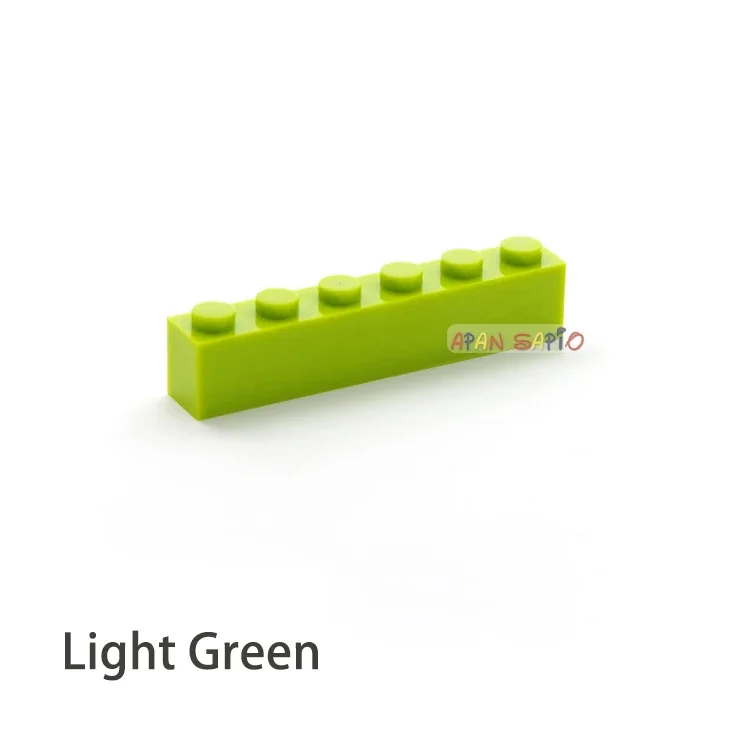 40 stücke Bausteine DIY dicke 1x6 Punkte 16 Farbe Ziegel Größe Kompatibel Mit 3009 ziegel kinder spielzeug pädagogisches für kinder