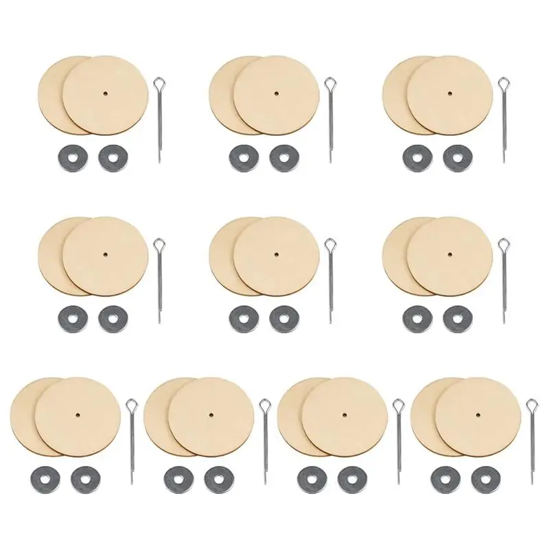 A20F-10 Sets Joint Connectors Cotter Pin Joints And Wooden Fibreboard Disks Movable Engage Bolt Accessories