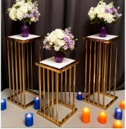 

3 шт./компл.) хит продаж, белый дисплей, металлический круглый/прямоугольный фон для свадебной сцены, плинтус, подставка, золотой стол qq158