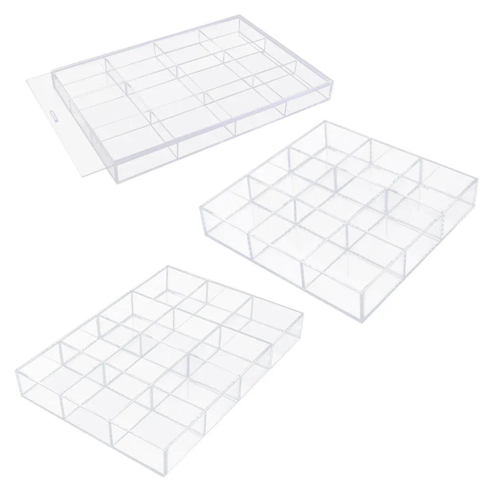 

Transparent acrylic storage box Cosmetics jewelry jewelry display box Dust Desktop display Creative lid