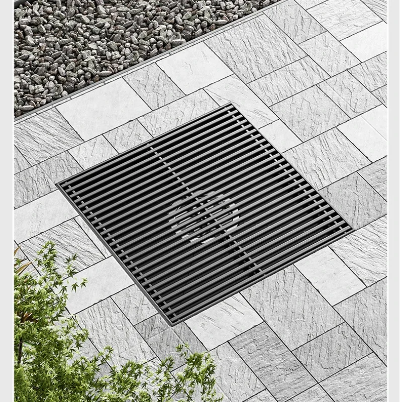 304 Stainless Steel Floor Drain Outdoor Courtyard Large Diameter Floor Drain Deodorizing Filter 30cm Large Displacement