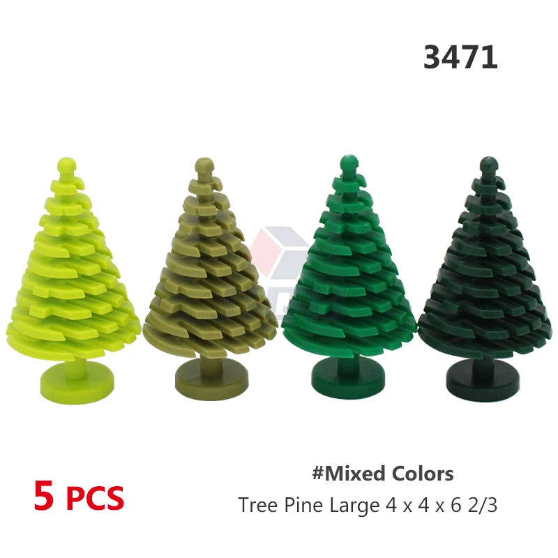 Stadt Pflanze Baum Zubehör Bausteine Dschungel Garten Teile Stamm Blatt Kiefer Zypresse Palm MOC Ziegel Spielzeug 6148 2435 3471 3778