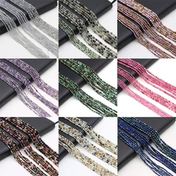 Natural Stone Crystal Beads Faceted Amethyst Garnet Spacer Bead for Women Jewelry Making Diy Bracelet Necklace Accessories