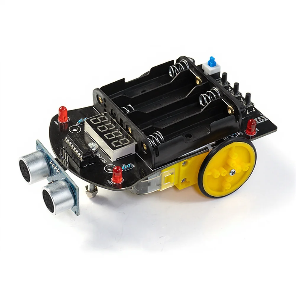 Hands-On Robotics Kit for Obstacle Detection and Motion Control Using STC Microcontroller and Standard AA Batteries