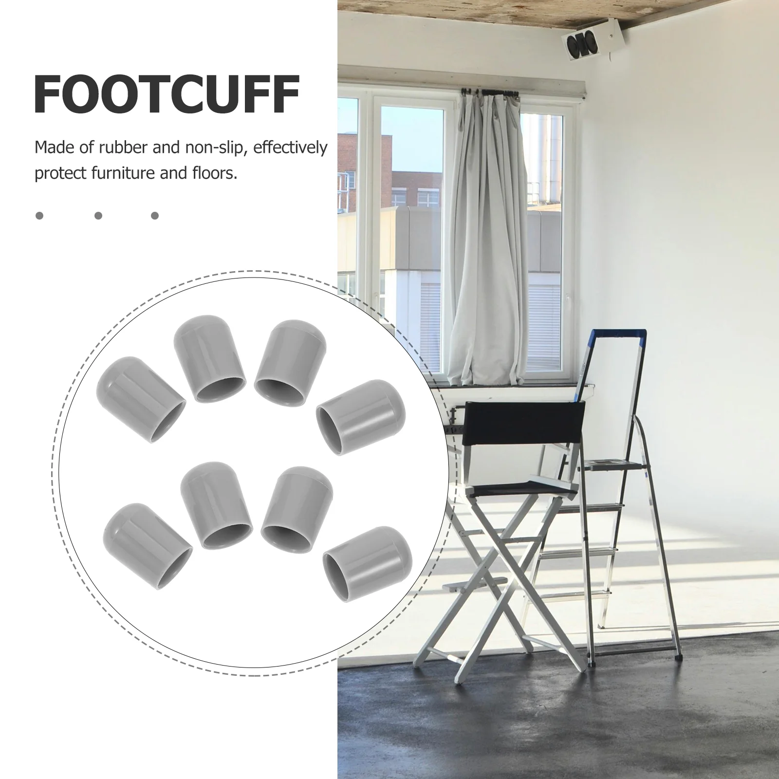 10 Pcs Chair Leg Cover Reusable Floor Mats Plastic Caps Furniture Feet Pads No Scratching Sound Home Living