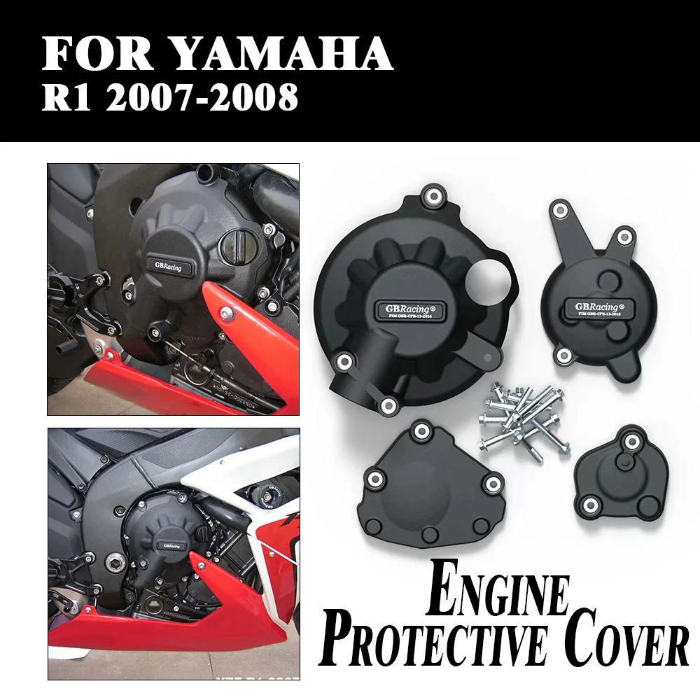

For Yamaha YZF-R1 2007 2008 R1 Motorcycles Engine Covers Protectors For GB Racing Protection Set Accessories