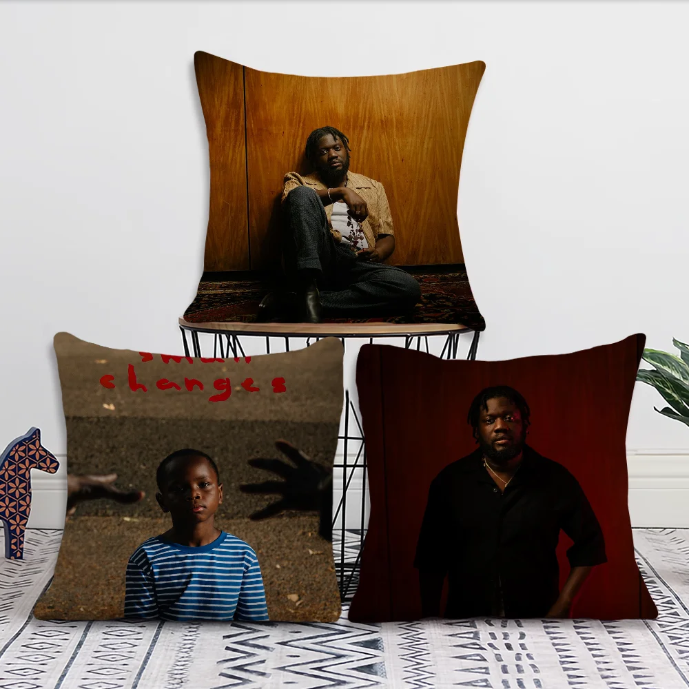 Singer Michael Kiwanuka Small Changes Pillow Case Sofa Living Room Bedroom Headboard Backrest Cushion Square Cushion Nap Time